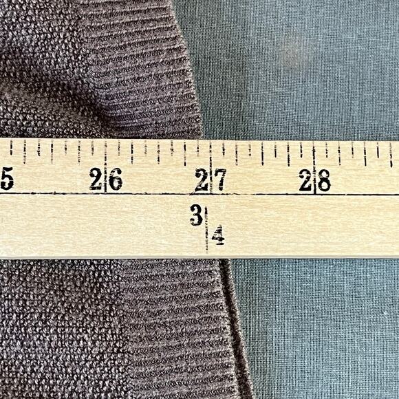 Free People Beach Sweater Womens Medium Brown Knit Mock Neck Oversized Pullover - Picture 10 of 11